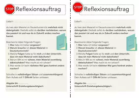 Vorschau - Anderer Materialtyp - Reflexionsbögen: "Wiederholt gestört" & "Material vergessen" - Seite 2