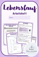 Vorschau - Arbeitsblätter - Lebenslauf Arbeitsheft - Deckblatt