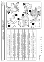 Vorschau - Arbeitsblätter - Deutsch Halloween lesen Lesespur Klasse 2 & 3 differenziert - Seite 2