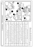 Vorschau - Arbeitsblätter - Deutsch Halloween lesen Lesespur Klasse 2 & 3 differenziert - Seite 3