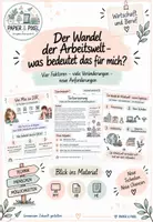 Vorschau - Arbeitsblätter - Der Wandel der Arbeitswelt – Was bedeutet das für mich? | WiB 9 | Gruppenpuzzle & Berufsorientierung - Deckblatt