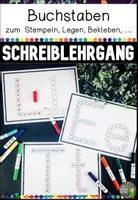 Vorschau - Arbeitsblätter - Gepunktete Druckbuchstaben zum Stempeln, Legen, Bemalen, Bekleben... - Deckblatt