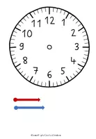 Vorschau - Mal- und Bastelvorlagen - Die Uhr - Bastelanleitung (in 2 Größen) - Seite 3