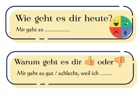 Vorschau - Präsentationen/Tafelbilder - Fragenfächer DAZ (2) - Seite 1
