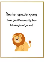 Vorschau - Arbeitsblätter - Rechenspaziergang Zwergen/Riesenaufgabe im ZR20 - Seite 1