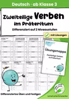 Vorschau - Arbeitsblätter - Verben im Präteritum – differenziertes Materialpaket | ab 3. Klasse - Seite 1