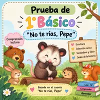 Vista previa - Hojas de trabajo - Evaluación del Libro ''NO TE RIAS PEPE'' - Portada