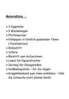 Vorschau - Stundenentwürfe - Papier - Papier reißen - Wackelschnecke - Seite 2