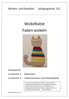 Vorschau - Stundenentwürfe - Faden wickeln - Umgang mit Wolle - Wickelkatze - Deckblatt