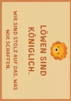 Vorschau - Poster - Klassenposter Löwenklasse (Zusammenhalt, Stärke...) - Seite 1