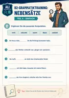 Vorschau - Arbeitsblätter - Grammatiktraining Nebensätze - B2 - DaF DaZ - Seite 1