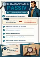 Vorschau - Arbeitsblätter - Grammatiktraining Passiv - B2 - DaZ DaF - Seite 1