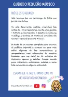 Vista previa - Unidades / Secuencias / Situaciones de Aprendizaje - Cartas - Querido Pequeño Músico by @pizziprofe - página 2