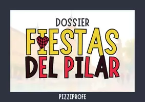 Vista previa - Hojas de trabajo - DOSSIER Fiestas del Pilar by @pizziprofe - Portada
