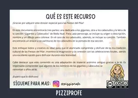 Vista previa - Hojas de trabajo - DOSSIER Fiestas del Pilar by @pizziprofe - página 1