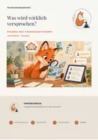 Vorschau - Arbeitsblätter - Was wird wirklich versprochen? – Prospekte, Flyer & Onlinebewertungen lesen - Deckblatt