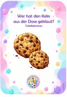 Vorschau - Bildkarten - Tafelkärtchen_Wer hat den Keks aus der Dose geklaut - Deckblatt