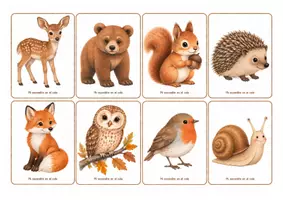Vista previa - Juegos / Gamificación - 🍂 JUEGO DE MEMORIA DE OTOÑO: IMAGEN, PALABRA Y ORACIÓN 🍂 - página 1