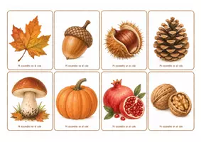 Vista previa - Juegos / Gamificación - 🍂 JUEGO DE MEMORIA DE OTOÑO: IMAGEN, PALABRA Y ORACIÓN 🍂 - página 3