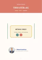 Vorschau - Aufgabenkarten - Theater AG Kopiervorlagen für den direkten Einsatz - Deckblatt