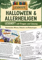 Vorschau - Arbeitsblätter - Halloween & Allerheiligen – Lesekiste | Leseheft mit Fragen & Lösungen | Klasse 3/4 - Deckblatt