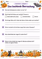 Vorschau - Arbeitsblätter - Materialpaket Halloween Geschichten mit Leseverständnis - Seite 3