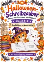 Vorschau - Arbeitsblätter - Halloween Geschichten mit Leseverständnis - Deckblatt
