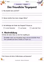 Vorschau - Arbeitsblätter - Halloween Geschichten mit Leseverständnis - Seite 3