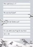 Vorschau - Unterrichtsreihen - Abschreibübung in Grundschrift "Im Winter Tiere beobachten" - Seite 3