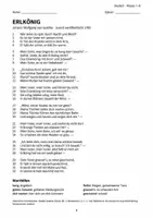 Vorschau - Arbeitsblätter - Ballade Erlkönig Deutsch Klasse 7 8 - Seite 2