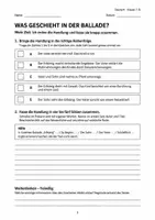 Vorschau - Arbeitsblätter - Ballade Erlkönig Deutsch Klasse 7 8 - Seite 3