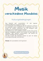Vorschau - Anderer Materialtyp - Musik Mandalas - Einzeln und als Deckblatt - Seite 1