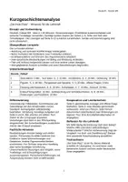 Vorschau - Arbeitsblätter - Kurzgeschichte Deutsch Klasse 8 9 - Seite 1