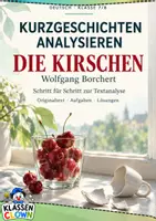 Vorschau - Arbeitsblätter - Kurzgeschichte Borchert Die Kirschen - Deckblatt