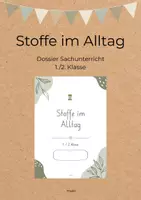 Vorschau - Stundenentwürfe - Stoffe im Alltag | Materialien | Unterrichtsvorbereitung | 1./2. Klasse | NMG - Deckblatt