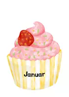 Vorschau - Poster - Geburtstagskalender Cupcakes - Deckblatt