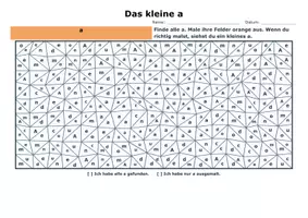 Vorschau - Arbeitsblätter - Buchstaben Mosaik A und a mit Lösungen - Seite 2