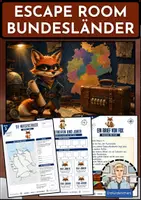 Vorschau - Arbeitsblätter - Escape Room Erdkunde - 5er-Paket zu Bundesländern, Kontinenten, Klimazonen, Naturgewalten & Globalisierung - Klasse 5-10 - Seite 1
