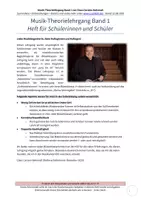 Vorschau - Arbeitsblätter - Musik-Theorielehrgang Band 1 Schülerheft komplett - Deckblatt