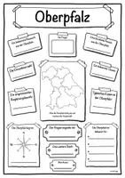 Vorschau - Arbeitsblätter - Steckbrief Regierungsbezirk Oberpfalz inkl. Informationsblatt - Deckblatt
