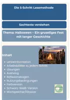 Vorschau - Arbeitsblätter - 5-Schritt-Lesemethode Halloween differenziert Klasse 4-6 Sachtext - Seite 2