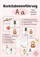 Vorschau - Stundenentwürfe - Buchstabeneinführung A a | Phonologische Bewusstheit & Lautwahrnehmung | Klasse 1 | Grundschrift - Deckblatt