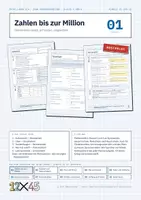 Vorschau - Arbeitsblätter - Zahlen bis zur Million – Mathe Klasse 5/6, kostenlos - Deckblatt