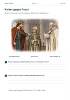 Vorschau - Arbeitsblätter - Kaiser gegen Papst – Der Investiturstreit | Geschichte Klasse 7–8 - Seite 1