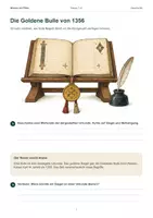 Vorschau - Arbeitsblätter - Die Goldene Bulle von 1356 – Regeln für die Königswahl | Geschichte Klasse 7–8 - Seite 1