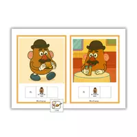 Vista previa - Hojas de trabajo - Mini Libro Sr. Cara de papa - ¿Qué hace? - Portada