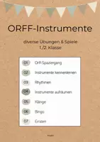Vorschau - Unterrichtsreihen - Orff-Instrumente spielerisch entdecken - diverse Unterrichtsideen - Deckblatt