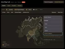 Vorschau - Fördermaterial/Inklusion - Asia Map Lab | Interaktive Karte | Bilingual Geo (CLIL) - Seite 3