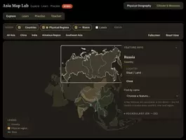 Vorschau - Fördermaterial/Inklusion - Asia Map Lab | Interaktive Karte | Bilingual Geo (CLIL) - Seite 2