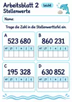 Vorschau - Arbeitsblätter - Lernzielkontrolle Mathematik Klasse 4 | Mathematik Klasse 4 | 10 Arbeitsblätter als PDF - Seite 2